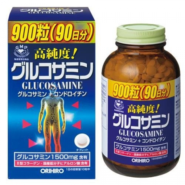 Glucosamine กลูโคซามีน เข้มข้ม แก้ปวดหัวเข่า ตามข้อต่างๆ ทานได้ 90 วัน 900 เม็ด