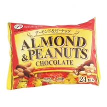 Fujiya almond and peanut chocolate ขนมอัลมอนด์ผสมถั่ว เคลือบชอคโกแลต