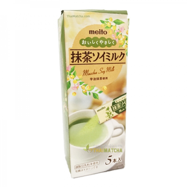 ชาเขียวมัทฉะ ผสมนมถั่วเหลือง ซอง stick Meito Matcha Soy Milk